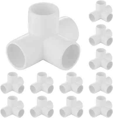 4-Way PVC Fittings 3/4-Inch PVC Furniture Grade Elbow Fittings 4-Way Side Outl • $28.70