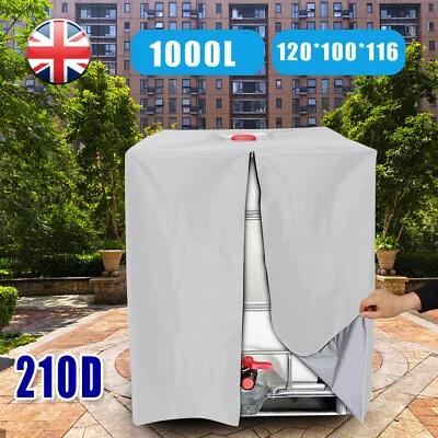 Heavy Duty Rain Sun UV Protective Hood Cover Fits Water Tank 1000L IBC Container • £12.49