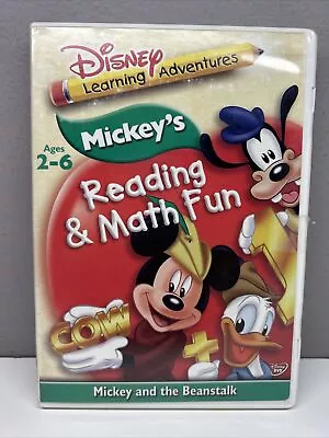 Disney Learning Adventures Mickey's Reading Math And Fun DVD FAST FREE SHIPPING! • $9.99