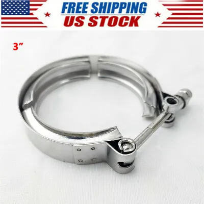 3'' Stainless Steel V-Band Clamp For Turbo Downpipe Exhaust Pipe Universal • $12.08