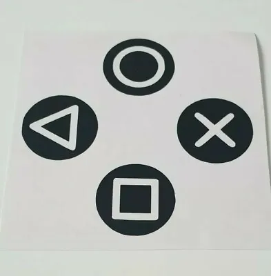 Gaming Controller Buttons Vinyl Stickers Wall Laptop Lightswitch Xbox Playstatio • £2.20