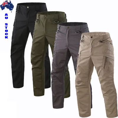 AU Soldier Tactical Water Repellent Pants Men Cargo Work Trousers Outdoor Combat • $29.99