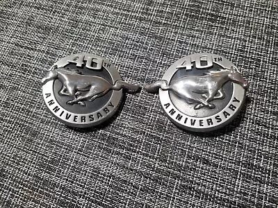 2004 Ford Mustang 40th Anniversary Oem Chrome Side Fender Set Emblem Badge Logo  • $28