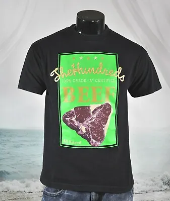 The HUNDREDS Is MURDER Beef Meat Steak Carnivore SHIRT Sz M Black Skateboard GYM • $16