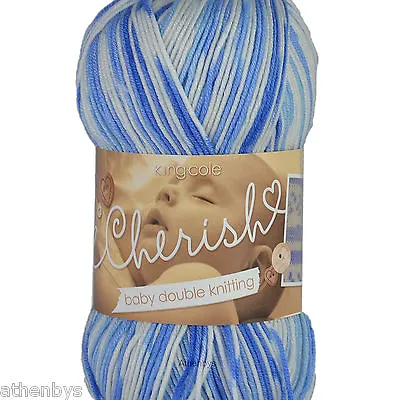 King Cole Cherish DK 100% Acrylic Self Patterning Knitting Yarn 100g Balls • £2.99