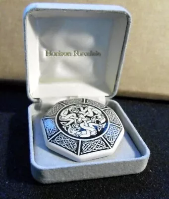 Vintage Celtic Beard Pullers Horizon Porcelain Brooch Pin. Scotland. FREE UK P/P • £12.99