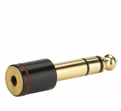 £3.50 • Buy 6.35mm 1/4  Male Plug To 3.5mm 1/8  Female Jack Stereo Headphone Audio Adapter