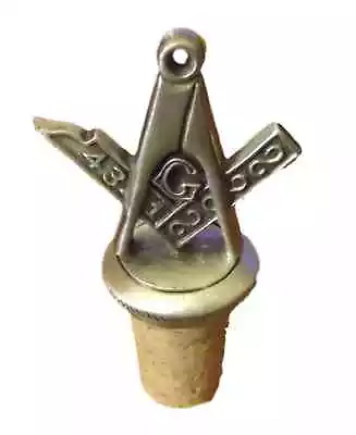 Masonic Square And Compass Bottle Stopper Great Gift Idea  • £12.99