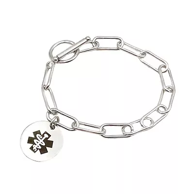 Modern Style Medical Bracelet Personalised Medic ID Jewellery Handmade UK Unity • £27.95