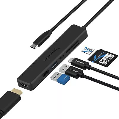 SABRENT USB C Adapter USB-C Hub 3.2 Multiple Usb Port Splitter Fast Data • £21.30