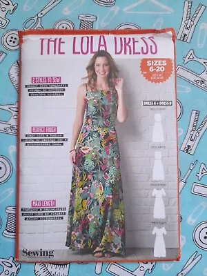 The LOLA DRESS Simply Sewing Pattern Sz 6-20 Maxi Dress Spaghetti Cold Shoulder  • £5.99