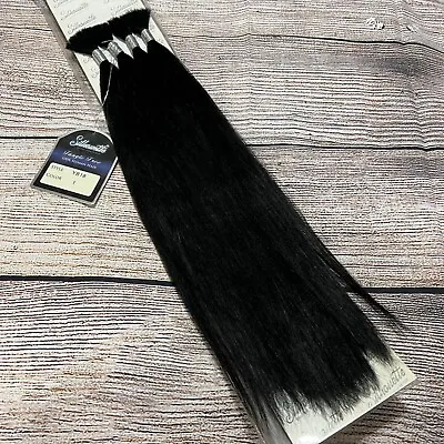 #1 Jet Black 18” 100% Human Hair Straight Yaki Bulk Micro Braid Braiding Hair • $59.99
