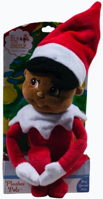 $33.25 • Buy New ELF ON THE SHELF Plushee Pals PLUSH DOLL Dark Skin Brown Eyes Boy NIB Xmas