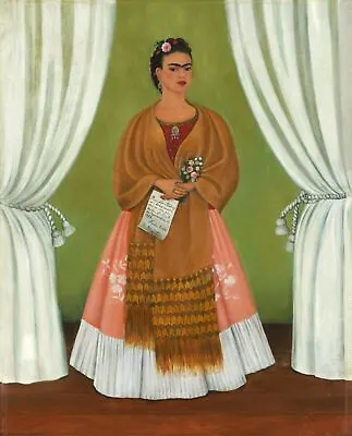 1937 Self-Portrait Dedicated To Leon Trotsky  By Frida Kahlo Art Painting Print • $12.99