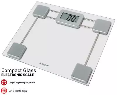 £18.95 • Buy Salter Glass Electronic  Bathroom Scales Weighing Digital Home Body 180kg