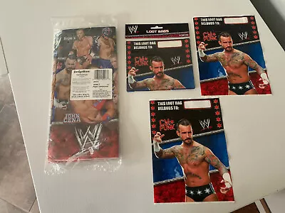 £39.32 • Buy WWE Wrestling Birthday Party Supplies Decorations Loot Bags Napkins Tablecloth