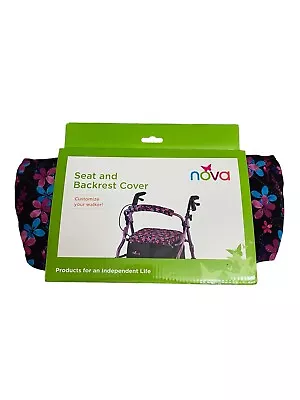 NOVA Medical Products Rollator Walker Seat & Back Cover Garden Flowers New • $22.99