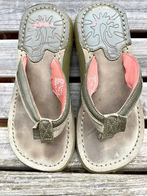 £4.99 • Buy Leather  Surf Beach Wear Reef Sandals Approx UK Size 3.5 Flip Flops 