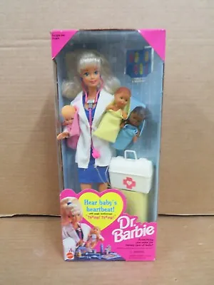 NEW 1995 Dr. Barbie - Hear Baby's Heartbeat Doll 3 Babies Mattel #14309 NRFB • $39.99