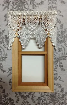 Dollhouse Lace Curtains - Shade - Soft White - 3   Wide 2 1/2   Long • $5.95