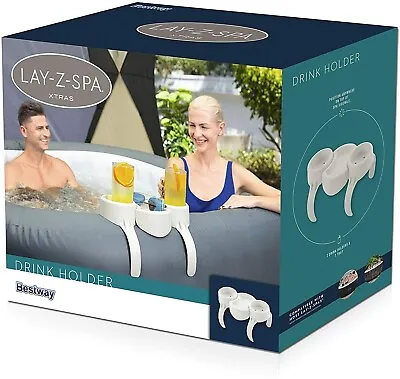 Bestway Lay-z Spa Hot Tub Accessories 2x Cup Drinks Holder & Snack Tray • £5.45