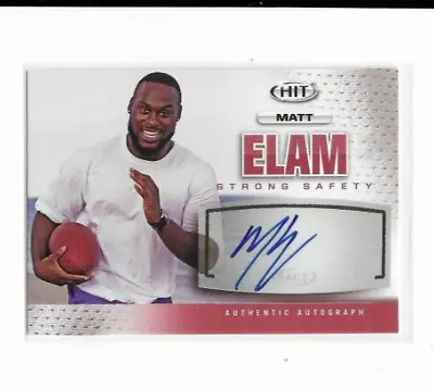 2013 Sage Hit Matt Elam Auto RC #A22 • $2