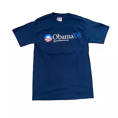 Barack Obama Joe Biden 2008 Campaign Small T-Shirt Election President RARE OOP • $9.99