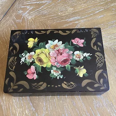 Decorative Hand Painted Wooden Box • $17.93