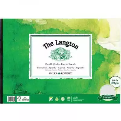 Daler Rowney Langton Watercolour Pad - 140lb / 300gsm - Cold Pressed / NOT - A4 • £12.19