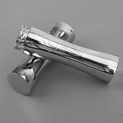 Chrome 1  Handlebar Grip Fit For Honda Shadow VLX 600 750 Spirit VTX 1300 1800 • $27.61