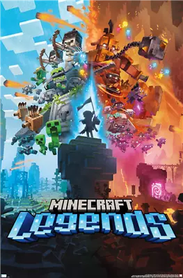 MINECRAFT: LEGENDS - KEY ART POSTER - 22x34 - 23615 • $11.50