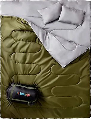 Cold Weather Sleeping Bag F 0 Degree 2 Person Two Double For Adults Backpack NEW • $76.25