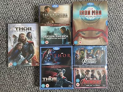 4 Marvel Blu-ray Movie Collections And 1 Dvd Bundle • £22