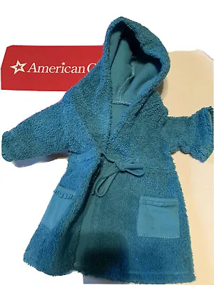 American Girl Spa Pajamas Blue Terrycloth HOODED ROBE For Doll • $15.99