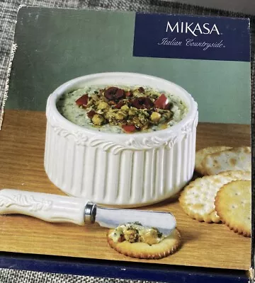 Mikasa Italian Countryside White 2 Piece Dipping Set 5085642 - New - Open Box • $35