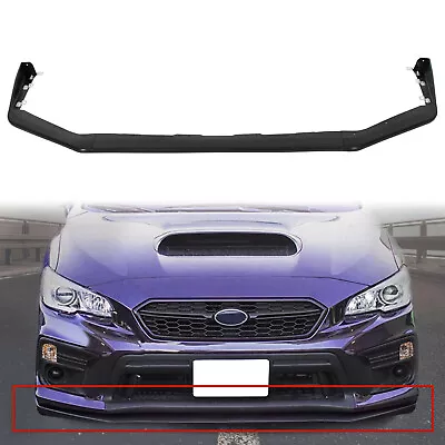 $39.50 • Buy For 2015-2021 Subaru WRX STI Black Front Bumper Body Lip Splitter Chin Spoiler