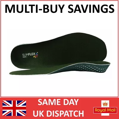 Slimflex Green Original Orthotic Insoles | Full Length  | Comfort & Support • £8.85