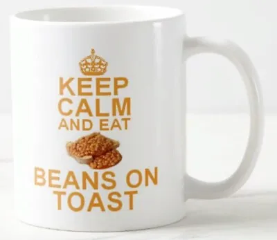 KEEP CALM AND EAT BEANS ON TOAST ~ MUG ~ Heinz Baked Beanz Keep Calm Snack Mugs • £10.49