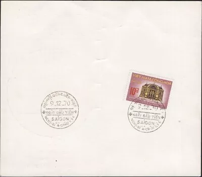 VIETNAM 1970. First Day Folder Parliament 384 Saigon • $6