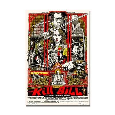 Kill Bill Poster Classic Movie Film Wall Art Painting High Quality Fabric Print • $5.26