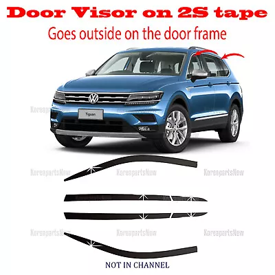 2018-2024 Volkswagen Tiguan DOOR SIDE WINDOW VENT VISORS RAIN GUARDS ⭐6pcs⭐ Set • $45.21