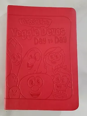 Veggietales Veggie Devos For Every Day  Kids -Red Leather Bound Book • $15