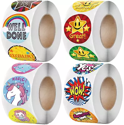 £2.79 • Buy REWARD STICKERS For Children Teachers Parents Kids Home School Fun Animal Labels