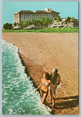 Postcard Marco Island Florida Marco Beach Hotel & Villas White Powdered Beach • $4.75