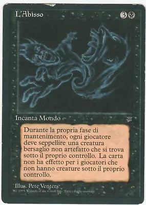 Legends Italian MTG The Abyss  Magic Rare • $399.99