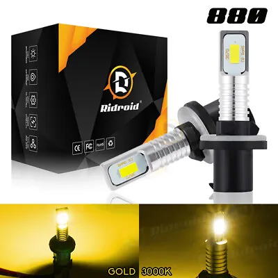 880 893 899 LED Fog Light Driving Bulbs Kits Lamp DRL 3000K Golden Yellow • $11.98