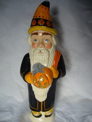 $260 • Buy Vaillancourt Folk Art Snowtober Santa For Halloween Signed By Judi Vaillancourt