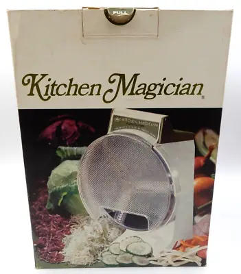 Vintage Popeil Kitchen Magician Appliance Food Cutter Slicer W/ Manual And Box • $49.95