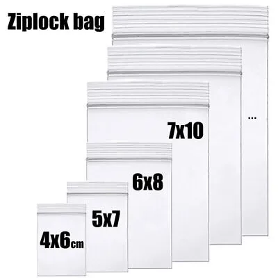 HEAVY DUTY 4 Mil Clear Zip Seal Bags Reclosable Top Lock Plastic Jewelry 4Mil • $6.03