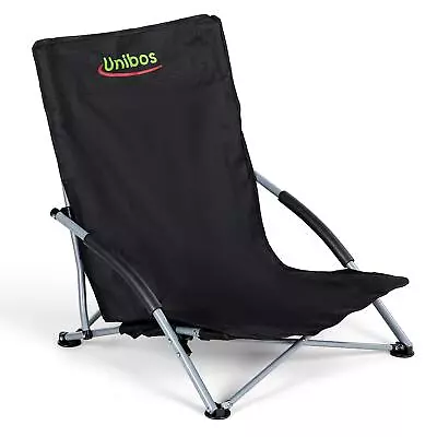 Unibos Low Folding Beach/Fishing/Camping Deck Chair Outdoor Garden Lounger  • £19.90